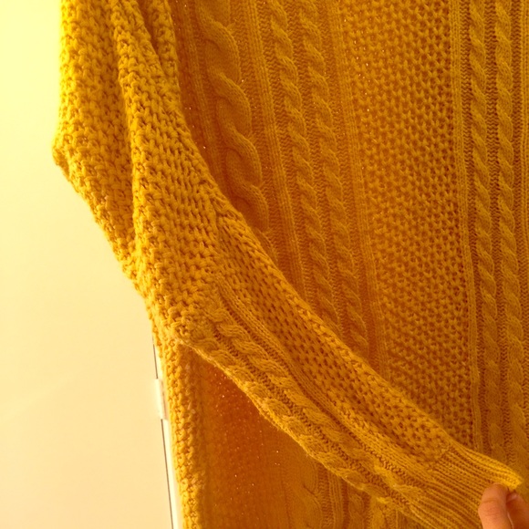 Medium mustard side shoulder sweater