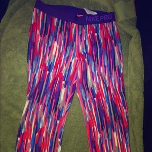 Nike Pro Big Girls' Sport Casual Printed Tights
