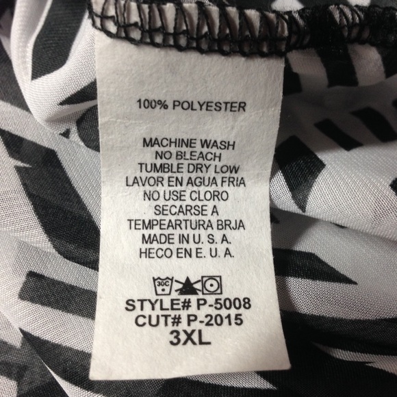 Asymmetrical black & white top! - Picture 4 of 4