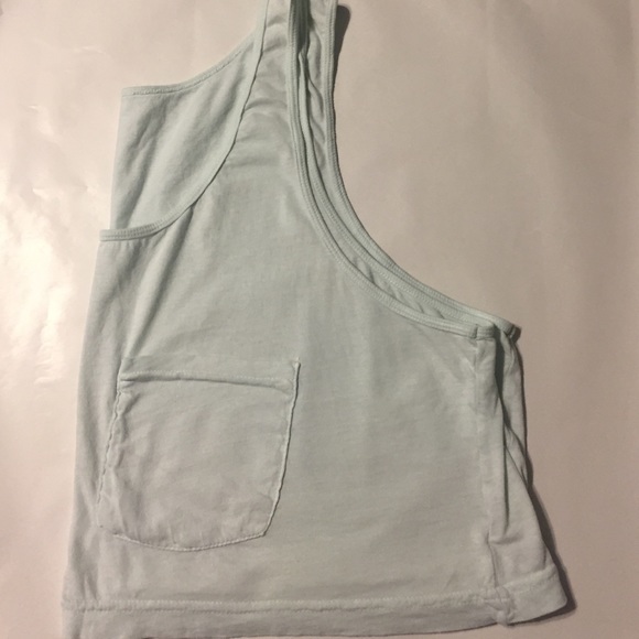 American Apparel mint green crop top