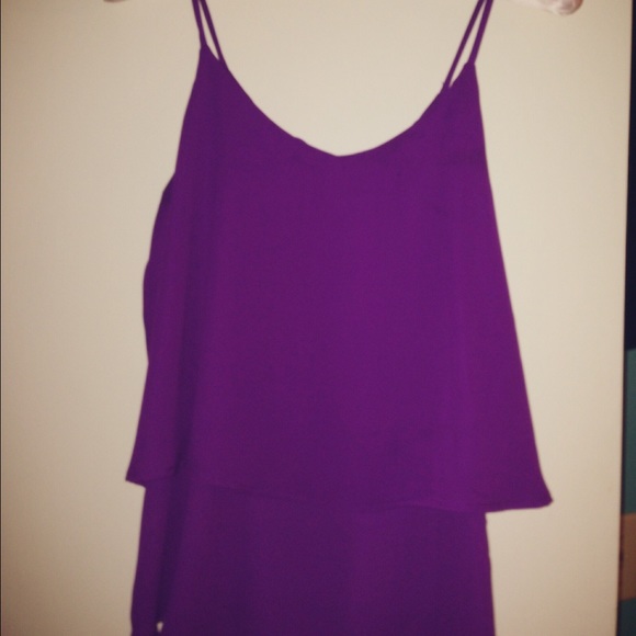 Purple two-tier top