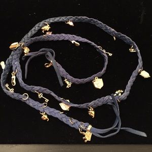 Disney Couture Cinderella blue leather bracelet