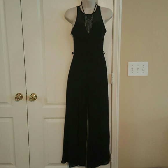 Very sexy and classy black long dress.