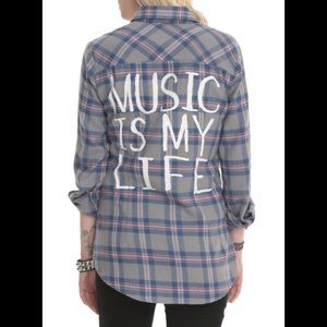 Music is My Life flannel