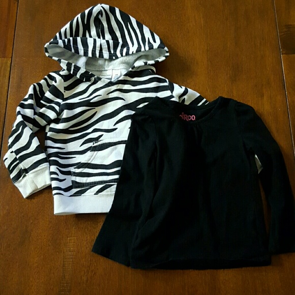 Zebra hoodie and top
