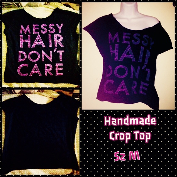 Tops - Handmade Crop T-Shirt Size Med