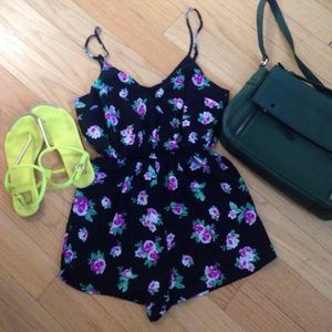 Forever 21 flower romper