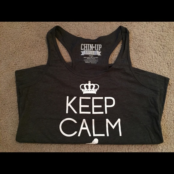Chin-Up Apparel Tops - Keep Calm and Run On tank