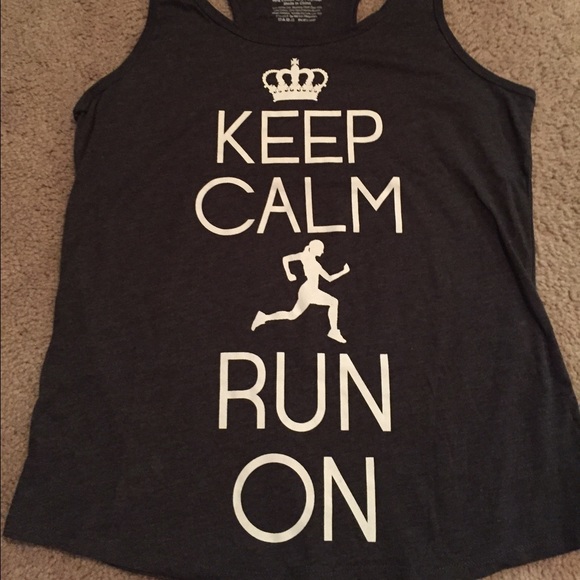 Keep Calm and Run On tank - Picture 2 of 4