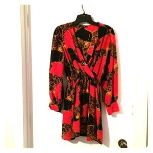 Lauren gold silk dress