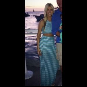 Woodleigh crop top and maxi skirt set