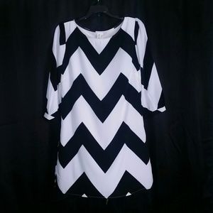 Chevron Shift Dress