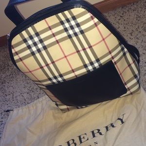 Authentic Burberry backpack And storage bag