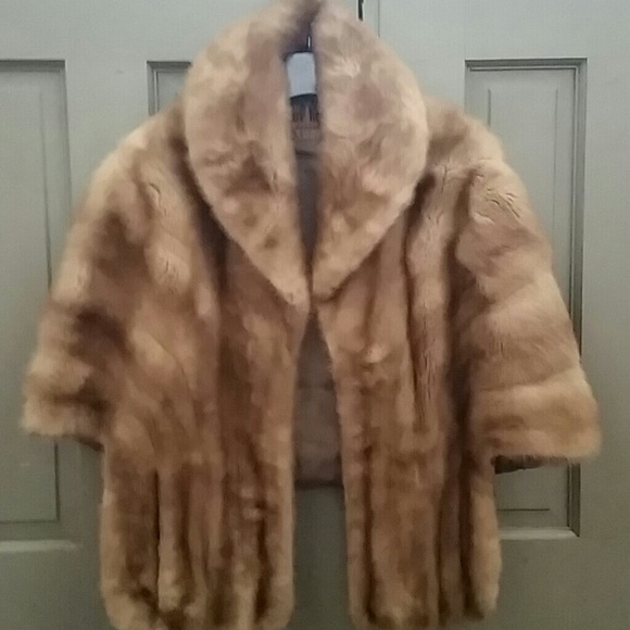 Mink stole and matching hat