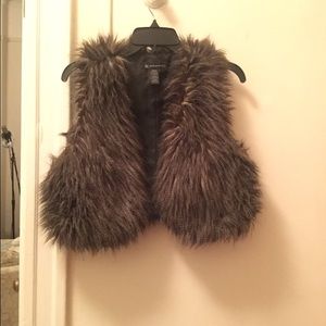 INC Fur Vest