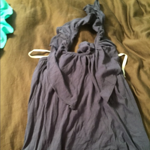 Lilly Pulitzer navy ruffle halter size small