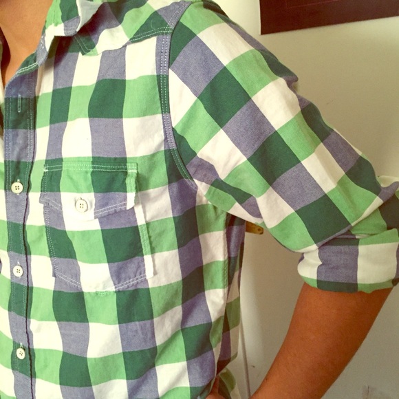 NWOT Men's Express Plaid Dress shirt