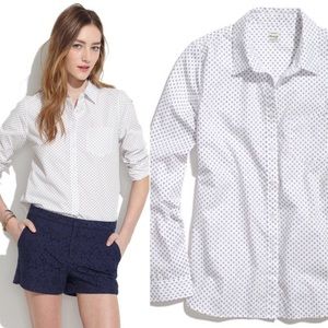 Madewell Shrunken Boyshirt in Mini Anchor