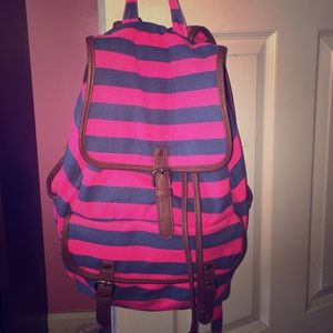 Adorable pink and blue backpack from Forever 21