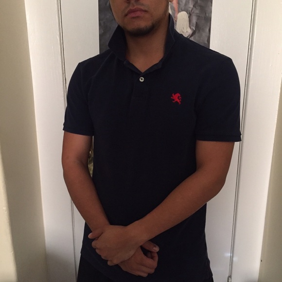 men's express navy polo - Picture 2 of 3