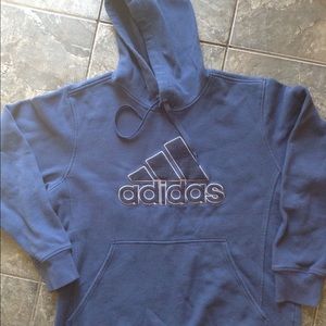 🔴 Navy Blue Adidas Hoodie sweatshirt