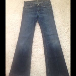 7 for all mankind dojo flare leg jeans
