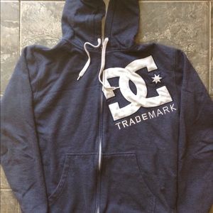 🔴 DC Trademark zip up Hoodie sweatshirt