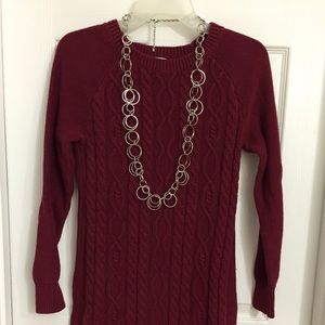 Old Navy Knit Cable Sweater Dress