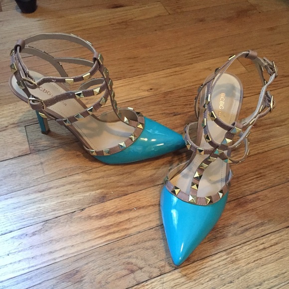 BCBG Shoes - Bcbg rockstud patent leather heels
