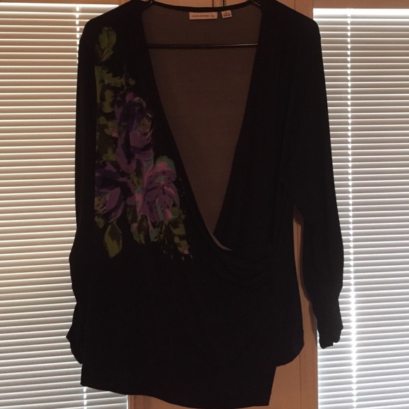 Dressy flowered top