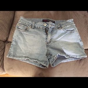 Blue jean shorts