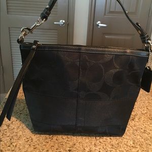 Authentic Black Studded Coach Handbag