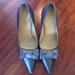 Kate Spade satin bow pumps