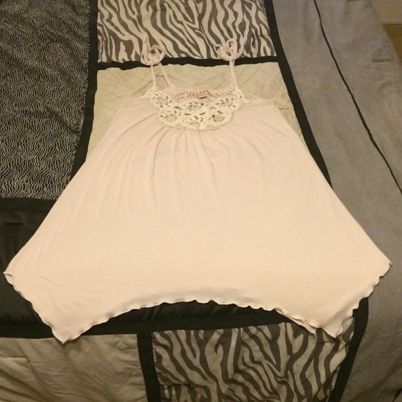 Cream colored tank