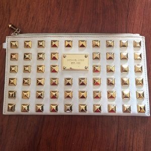 Michael Kors Gold Studded Wristlet
