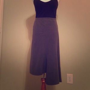 Gorgeous grey BCBG asymmetric skirt