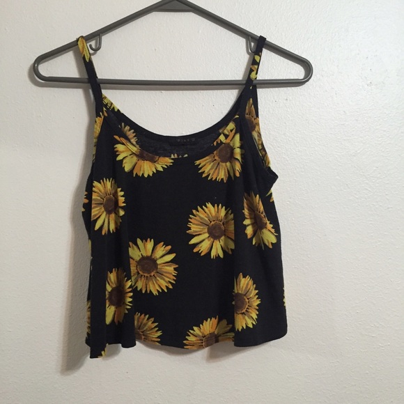 sunflower crop top
