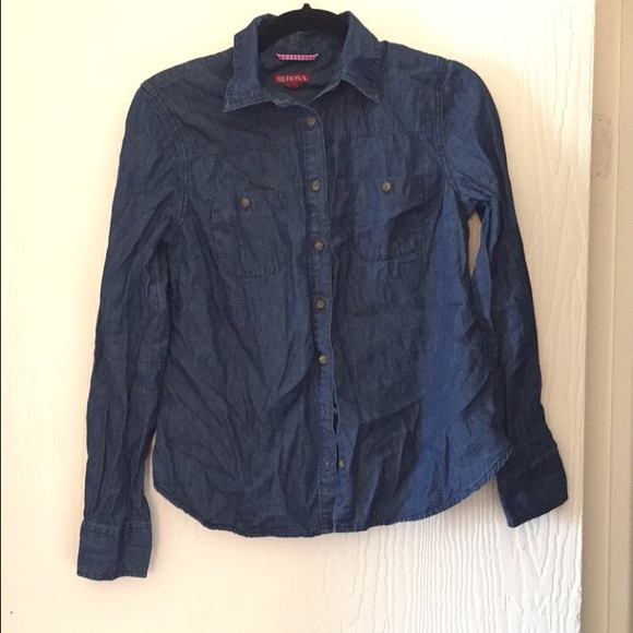 Button down denim shirt