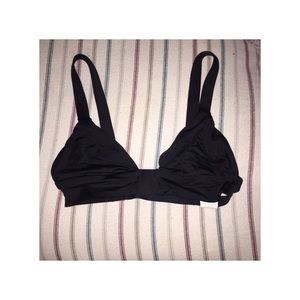 Strappy black bikini top