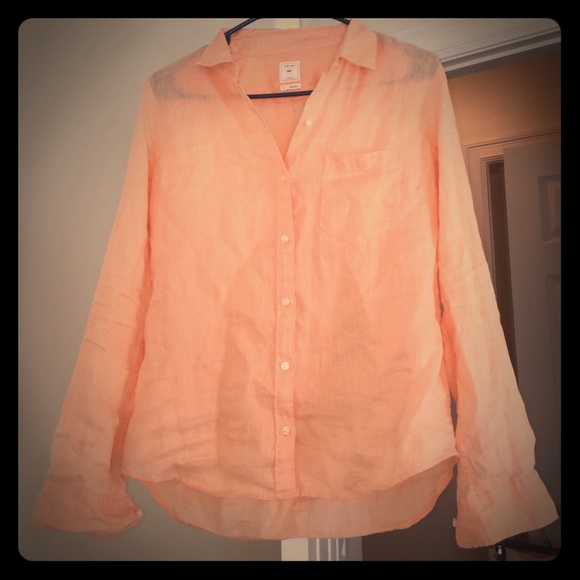 Linen button up 🍊