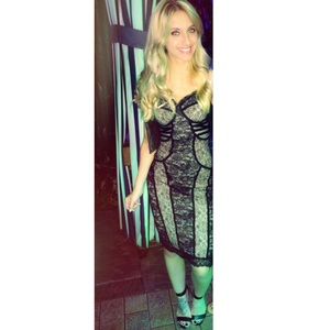 Bebe midi dress, worn once