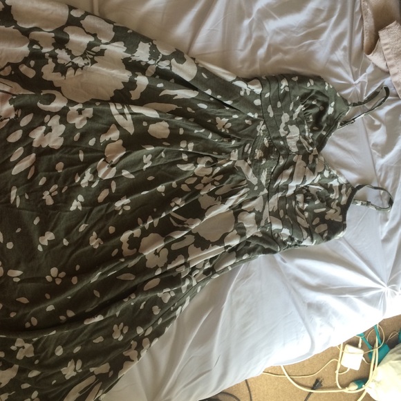 Woman's olive green dress