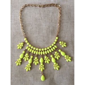 Yellow Statement Bib Necklace