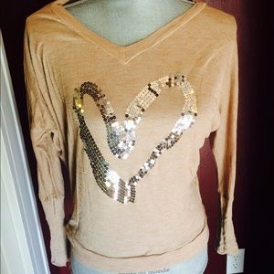 Thin camel colored sweater