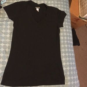 Black v neck t shirt