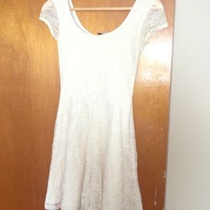 White floral lace dress !