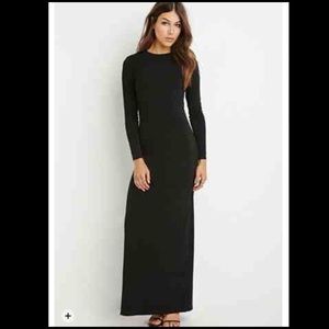 Read carefully-RED forever21 longsleeve maxi dress