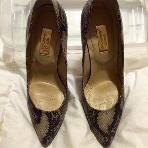 TopShop Premium snake print pumps sz 38 U.S sz 8