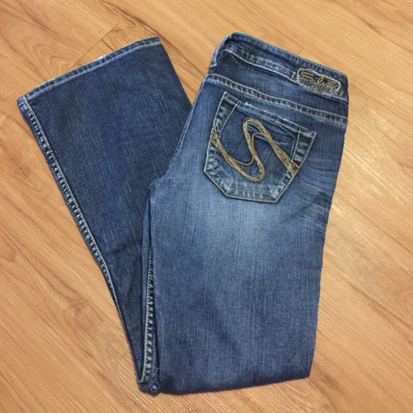 Silver "Frances" distressed jeans