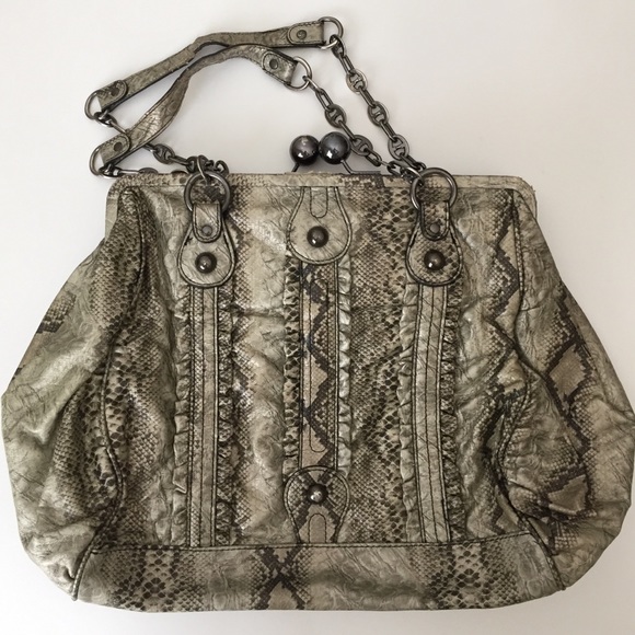 Snake print purse